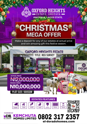 Oxford Heights Awoyaya, Awoyaya, Awoyaya, Ibeju Lekki, Lagos, Mixed-use Land for Sale