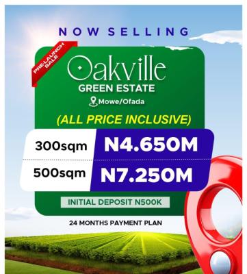 Land Strategically Locateds, Mowe Ofada, Ogun, Residential Land for Sale