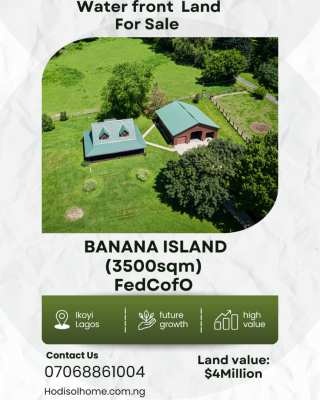 Waterfront Land, Banana Island, Ikoyi, Lagos, Residential Land for Sale