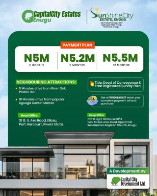 Land with 12 Months Payment Plan, Idume/umungwu City, Agbogazi Nike, Enugu East Lga, Enugu, Enugu, Land for Sale