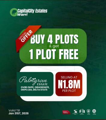 Land with Buy 4 Get 1free, Oviri Okpe, Orhorokpe, Okpe Lga, Warri, Delta, Land for Sale