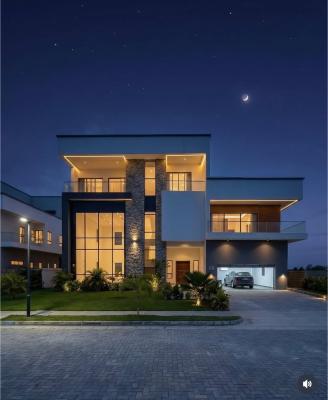 Luxurious Waterview 6 Bedroom Mansion in a Golf Course Estate, Gracefield Island Chevron, Lekki, Lagos, House for Sale