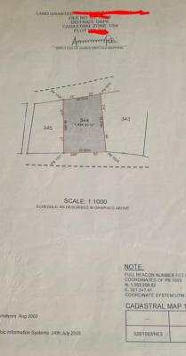 1,484 Sqm Land Property, Opp. Bilaad Construction, Dape District, Dape, Abuja, Residential Land for Sale