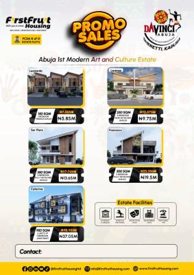 Exclusive 250sqm Land 4 Bedroom Semi-detached Duplex, Davinci Abuja Art and Culture Estate, Kabusa, Abuja, Mixed-use Land for Sale