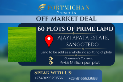 60 Plots of Prime Land, Ajayi Apata Estate, Sangotedo, Ajah, Lagos, Land for Sale
