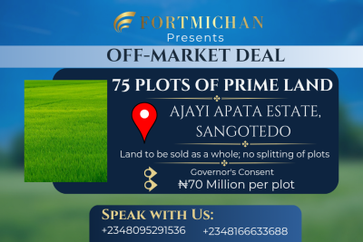 75 Plots of Prime Land, Ajayi Apata Estate, Sangotedo, Ajah, Lagos, Land for Sale