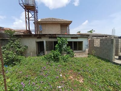 Half Plot of Land with Foundation of a Duplex with 2 Nos of Room and, Igando, Ikotun, Lagos, Mixed-use Land for Sale