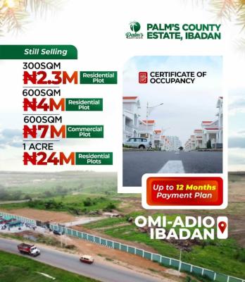 Buy and Build, Palms County Estate, Ibadan, Oyo, Residential Land for Sale