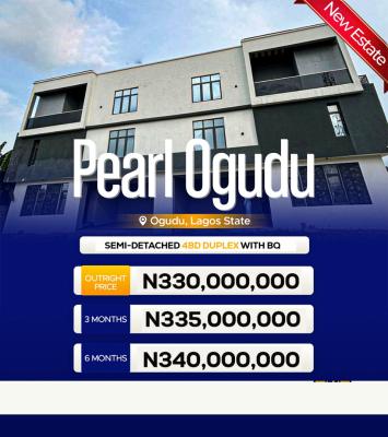 New Semi Detached 4 Bedroom + Bq, Pearl Ogudu, Ogudu Lagos, Ogudu, Lagos, Semi-detached Duplex for Sale