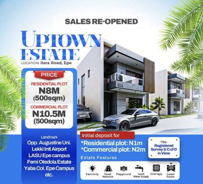 a Fast Developing Property in a Gated and Secured Estate, Completely Free From Govt Acquisition, Epe, Lagos, Residential Land for Sale