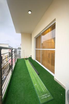 Spacious Luxury 1 Bedroom with Ps5, 2 Balconies & Private Golf Area, Lekki Phase 1, Lekki, Lagos, Flat / Apartment Short Let