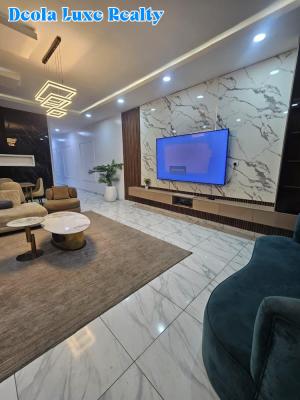 a Luxury Built 4 Bedroom Semi Detached Duplex with Furnitures, Oral Estate, Lekki, Lagos, Detached Duplex for Rent