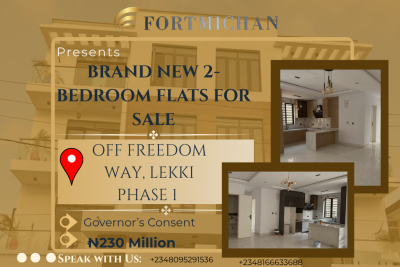 Brand New 2-bedroom Apartments, Off Freedom Way, Lekki Phase 1, Lekki, Lagos, Flat / Apartment for Sale