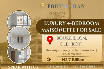 Luxury 4-bedroom Maisonette, Bourdillon, Old Ikoyi, Ikoyi, Lagos, Terraced Duplex for Sale