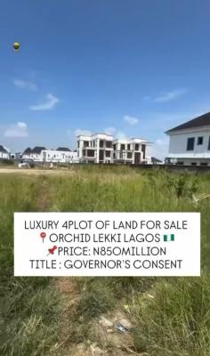 Discounted Orchid 4plots of Governors Consent Land, Orchid, Lekki, Lagos, Land for Sale