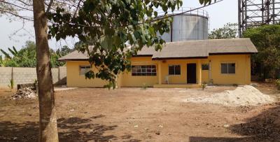 Fenced and Gated House  with Big Compound Suitable for Business Use, Shobaloju Close, T-junction, Oloja Estate, Epe, Lagos, Detached Bungalow for Rent