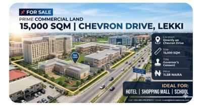 Premium Land, Chevron Drive, Lekki, Lagos, Mixed-use Land for Sale