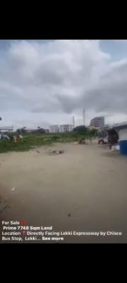 7500sqm Facing Expressway By Cisco Bus Stop, Chisco Bus Stop, Facing Expressway, Lekki Expressway, Lekki, Lagos, Commercial Land for Sale