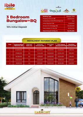 Beautiful and Spacious 3 Bedroom Bungalow &bq Mortgage House, Ibeju Lekki, Lagos, Detached Bungalow for Sale