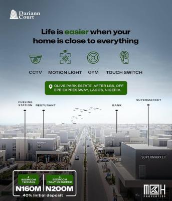 4-bedroom Fully Detached Duplex, 📍olive Park Estate, Afterwards Lbs, Off Lekki–epe Expressway, Lekki Expressway, Lekki, Lagos, Detached Duplex for Sale