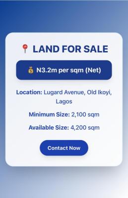 4200 Sqm Land Available, Ikoyi, Lagos, Mixed-use Land for Sale