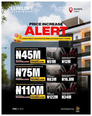 Luxury 2 Bedroom Apartment, Aguda, Surulere, Lagos, Surulere, Lagos, House for Sale