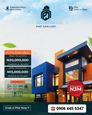 Plots of Land, Aluu, Rukpokwu, Port Harcourt, Rivers, Residential Land for Sale