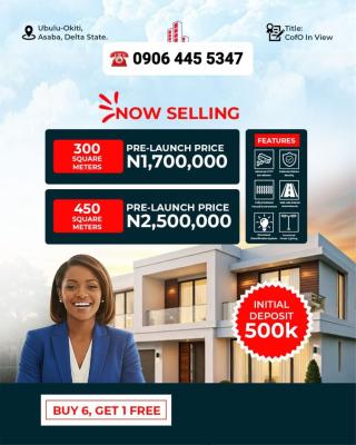 Plots and Acres of Land, Obulu-okiti, Asaba, Delta, Residential Land for Sale