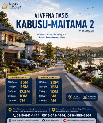 Alveena Oasis Estate Land, Via Mpape, Gurku-kabusu Mega City, Maitama 2 Extension, Maitama 2, Maitama District, Abuja, Residential Land for Sale