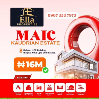 Buy and Build Estate with C of O Documents, Maic Kaudrian , Ibagwa Nike, Enugu, Enugu, Land for Sale