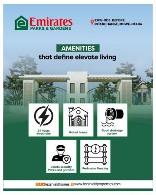 Land in Mowe Ofada with C of O, Hampton Court and Estate, Mowe Ofada, Ogun, Land for Sale