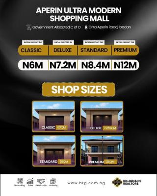 Own Shop with Ease Aperin Ultramodern Shopping Mall, Aperin Road, Ibadan, Oyo, Shop for Sale