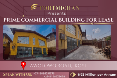 Prime Commercial Building, Awolowo Road, Ikoyi, Lagos, Commercial Property for Rent