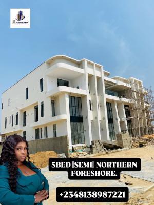 Contemporary 5bedroom Semi Duplex with Bq, Northern Foreshore Estate, Lekki Phase 1, Lekki, Lagos, Semi-detached Duplex for Sale