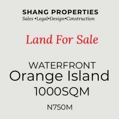 1000 Sqm Land at Waterfront Orange Island, Lekki Phase 2, Lekki, Lagos, Land for Sale