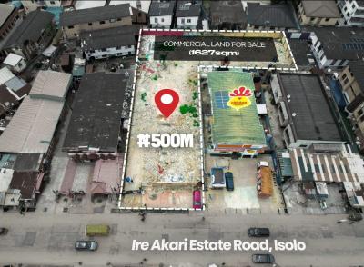 Land Measuring 1627sqm, Ireakari Estate Road, Isolo, Lagos, Commercial Land for Sale