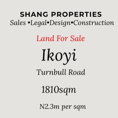 1810sqm Land at Ikoyi Turnbull Road, Ikoyi, Lagos, Land for Sale
