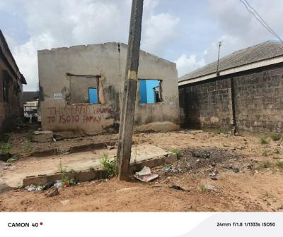 Quarter Plot Land 30/60 with Demolished Building at Command Via Ait, Ait Alagbado Lagos State, Alagbado, Ifako-ijaiye, Lagos, Residential Land for Sale