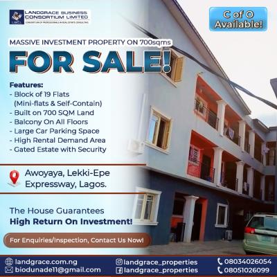 Massive Investment Property in Awoyaya, Awoyaya, Ibeju Lekki, Lagos, Block of Flats for Sale