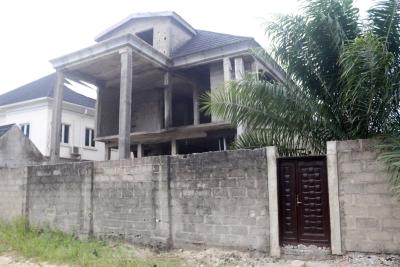 Spacious2-storey Massive 5 Bedroom Detached Duplex, Carcass Building, Silver Point Estate Badore, Ajah, Lagos, House for Sale