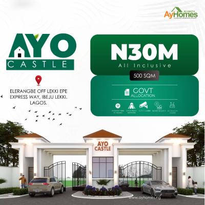 *ayo Castle Luxury Meets Smart Investment! C of O, Ibeju-lekki, Ibeju Lekki, Lagos, Residential Land for Sale