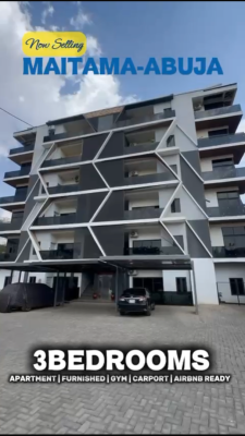 a Fully Furnished 3-bedroom Apartment, Airbnb-standard Residence, Maitama District, Abuja, House for Sale