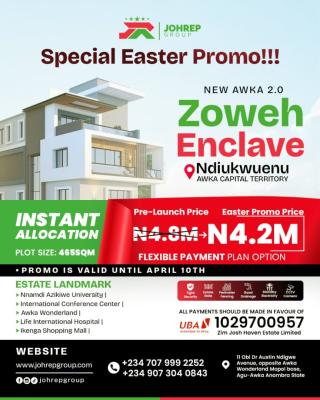 Genuine Estate Plots, Zoweh Enclave Ndiukwuenu Awka 2.0, Awka, Anambra, Residential Land for Sale