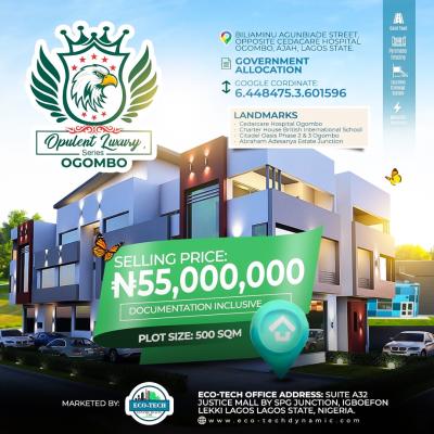 Opulent Luxury Estate, Mideaw View Estate, Ogombo, Ajah, Lagos, Mixed-use Land for Sale