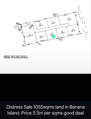 Distressed - 1055sqms Land, Banana Island, Ikoyi, Lagos, Land for Sale