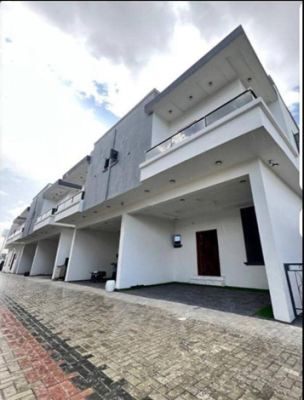 Luxury 4 Bedroom Terrace with Bq, Spar Road, Lekki, Lagos, Flat / Apartment for Rent