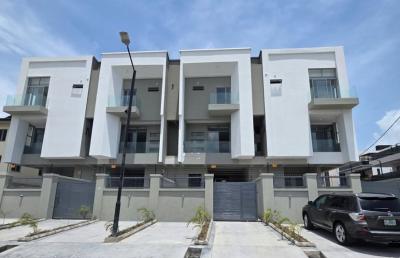 4 Bedroom Terrace Duplex with Bq Self Compound, Lekki Phase1 Free From Flood Area, Lekki Phase 1, Lekki, Lagos, Terraced Duplex for Sale