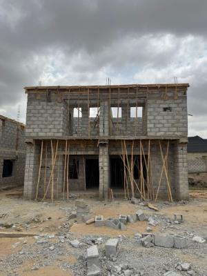 Carcass: Sharp 3 Bedroom Semi Detached Duplex, Lugbe District, Abuja, Semi-detached Duplex for Sale