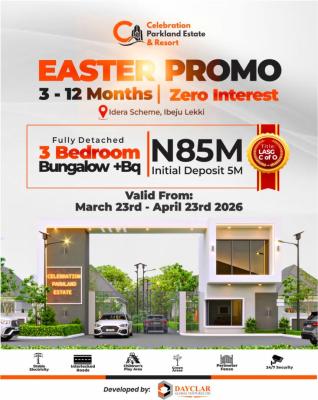 Affordable Luxurious 3 Bedroom Bungalow Bq, Solar & Mortgage, Idera Scheme, Opposite Eleko Junction, 2mins Away From Amen Estate, Ibeju Lekki, Lagos, Detached Bungalow for Sale