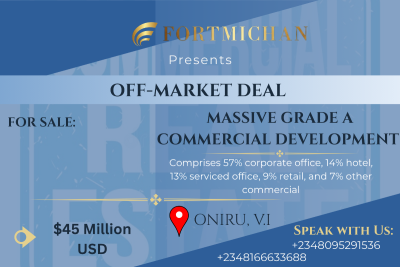 Off-market Deal: Massive Grade a Commercial Development, Oniru, Victoria Island (vi), Lagos, Commercial Property for Sale